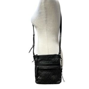 ELLIOTT LUCCA Woven Leather Crossbody Bag